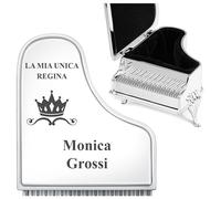 Maverton portagioie a forma di pianoforte - Porta gioielli personalizzato - Portagioielli piano per compleanno donna - Organizer accessori per Prima Comunione - Idea per Lei o coppia - regina