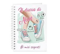 Maverton Quaderno ad Anelli Personalizzato - 160 pagine a quadretti - Copertina Rigida - Stampa a Colori - Dimensioni 173 mm x 242 mm - regalo - donna - Sneakers