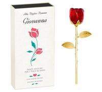 Maverton Rosa Stabilizzata Eterna in Vetro in Scatola Personalizzata