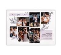 Maverton Stampa foto e scritta su tela personalizzata - poster da parete - quadro su tela moderno grande o piccolo - pensiero per coppia - per anniversario - somma d’amore - 50 x 70 cm