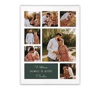 Maverton Stampa foto e scritta su tela personalizzata - poster da parete - quadro su tela moderno grande o piccolo - pensiero per coppia - per anniversario - grazie di esistere - 30 x 40 cm