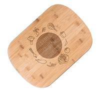Maverton Tagliere in bambù - incisione personalizzata - battilardo rettangolare - eco-friendly - dimensioni 35cm x 25cm - pensiero speciale per la donna - la pappa
