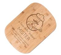 Maverton Tagliere in bambù - incisione personalizzata - dimensioni 35cm x 25cm - battilardo rettangolare - eco-friendly - pensiero speciale per l’ uomo - mister