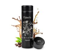 Maverton Thermos per Caffè ed Tè - 450 ml - indicatore di temperatura e display LED - incisione personalizzata - 100% a prova di perdite - regalo Uomo - la vita
