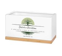 Maverton Vaso per piante in ceramica - stampa personalizzata - dimensioni 25,7cm x 13,5cm x 14cm - fioriera rettangolare - vassoio sottovaso - pensiero speciale per coppia - radici