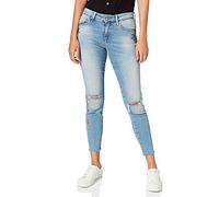 Mavi Adriana Caviglia Jeans Skinny, Blu (Lt Embroidery Denim 25266), 27 W Donna