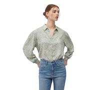 Mavi Signore Long Sleeve Shirt Bluse, Lily Pad Leaf Print, S