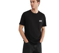 Mavi Uomo Logo Tee T-Shirt, Black, XL