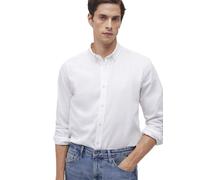 Mavi Uomo Long Sleeve Shirt Hemd, White, S