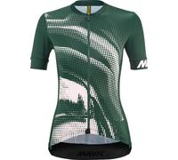 Mavic Aksium Graphic Short Sleeve Jersey Verde M Donna Forest Green / Rose