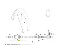 Mavic Asse Del Mozzo 142d irclip Silver
