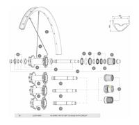 Mavic Asse Del Mozzo Id360 D6t 7s Black / Silver