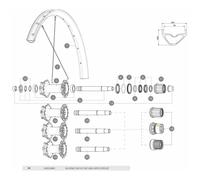 Mavic Asse Del Mozzo Id360 D6t Black / Silver