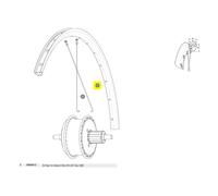 Mavic Cerchio Per Bici Da Corsa Rear Aksium Elite Evo Ust Disc Ebm Black