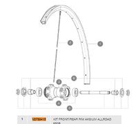 Mavic Cerchione Aksium Disc Allroad Black