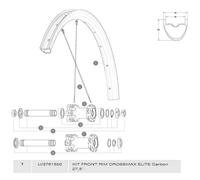 Mavic Cerchione Anteriore Crossmax Elite Carbon Black