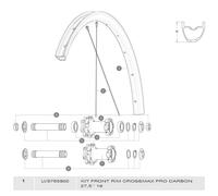 Mavic Cerchione Anteriore Crossmax Pro Carbon 19 Black