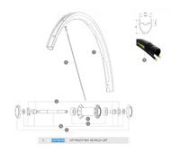 Mavic Cerchione Anteriore Ksyrium Ust Black