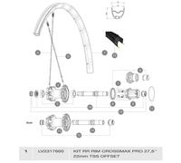 Mavic Cerchione Posteriore Crossmax Pro Tubeless Offset Black