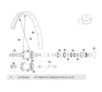 Mavic Cerchione Posteriore Deemax Pro Sh Black