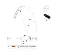 Mavic Cuscinetti Con Rondella Ondulata E Kit Di Clip 10x22x6 Mm Silver / Black