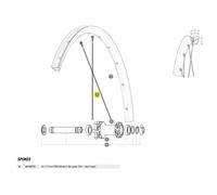 Mavic Raggi Kit 12 Front Ebm Allroad S Black