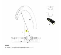 Mavic Raggi Kit 12 Front/rear Cosmic Pro Carbon Ust Disc Black