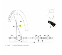 Mavic Raggi Kit 12 Rear Cosmic Pro Carbon Ust Disc Black