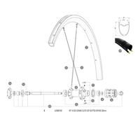 Mavic Raggi Posteriori Destri Cosmic Elite Ust 2018-20 10 Unità Black