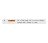 Mavic Raggi Posteriori Sinistri Cosmic Pro Carbon Ust Ubm 16 Unità Black