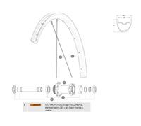 Mavic Raggi Sinistri Allroad Pro Carbon Sl 2 Unità Black