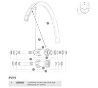 Mavic Raggi Sinistri Crossone/aksium Disc/crossmax 2014 12 Unità Black