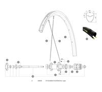Mavic Raggio Aksium Elite Ust Oe Rear Right 10 Unità Black