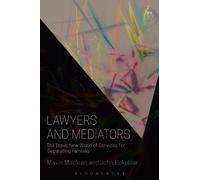 Mavis Maclean John Eekelaar Lawyers and Mediators (Tascabile)