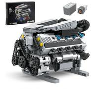 Mavo brix Kit modello di motore V8 funzionante, set da costruzione MOC da collezione con motore, decorazione per la casa e l'ufficio, bambini dai 14 anni in su e adulti, 931 pezzi