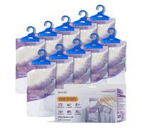 MAVORI Set 10 deumidificatori XL da appendere | deumidificatori a sacchetti | deumidificatore da armadio e assorbiumidità per ambienti contro umidità, fino a 500 ml per sacchetto (Profumo di lavanda)