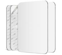 Mavoro 17.5 x 22.5 cm specchio da barba per doccia | Adesivo 3M | Acrilico infrangibile | Meno appannamento | Sottile senza cornice | Peel & Stick | Sicuro senza vetro (2 pack)