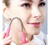 MAVURA EPILATOR - Epilatore per peli del viso, da donna, epilatore a spirale, epilatore per sopracciglia, barba superiore - Rosa - Resistente all'acqua