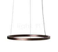 Mawa Berliner Ring Lampada a sospensione LED Downlight, anello bronzo/rosone bianco opaco - ø60 cm/30 cm - downlight - fase di dimmer - 42 W