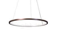 Mawa Berliner Ring Lampada a sospensione LED Inlight, anello bronzo/rosone bianco opaco - ø100 cm/7,6 cm - inlight - Casambi - 68,5 W
