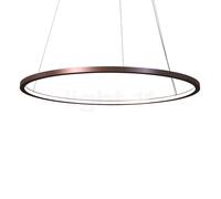 Mawa Berliner Ring Lampada a sospensione LED Inlight, anello bronzo/rosone bianco opaco - ø120 cm/7,6 cm - inlight - Casambi - 82,2 W
