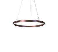 Mawa Berliner Ring Lampada a sospensione LED Up & Downlight, anello bronzo/rosone bianco opaco - ø80 cm/7,6 cm - up&downlight - fase di dimmer - 110 W