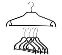 MAWA by Reston Lloyd Silhouette - Gruccia Leggera e Sottile, Antiscivolo, salvaspazio, per Pantaloni e gonne, Stile 41/FRS, Set da 5, Colore: Bianco