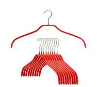MAWA by Reston Lloyd Silhouette Luce Sottile Antiscivolo salvaspazio 41/F Hanger, Red, Set of 10