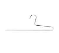 Mawa by Reston Lloyd Trouser Series Gruccia salvaspazio antiscivolo con asta singola per pantaloni, stile KH1, set da 10, bianco