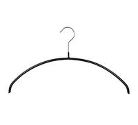 MAWA Grucce Appendiabiti, Set di 50 Grucce Salvaspazio e Antiscivolo, Ideali per T-Shirt e Maglioni, Gancio Girevole 360°, Rivestimento Antiscivolo, 40 cm, Nero