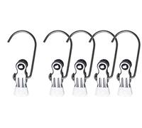 MAWA Reston Lloyd Accessory K-1 - Set di 5 grucce Appendiabiti Antiscivolo, salvaspazio, Colore: Bianco