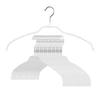 MAWA Reston Lloyd Silhouette Serie Ultra-Sottile Antiscivolo Salvaspazio Gruccia per Camicie, Stile 42/FT, Confezione da 20, Bianco, 20 Pezzi