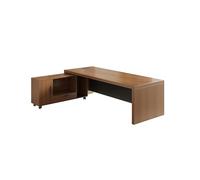 MAWERDCXG Banco Da Lavoro For Ufficio In Legno Massello In Stile Cinese For Direttore Generale, Mobile For Con Armadietti Laterali, Ideale For Negozi E Aziende(160x80x75cm)