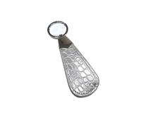 MAWERDCXG Calzascarpe Calzascarpe corto in pelle piccolo con manico Tirascarpe Portachiavi portatile for la casa Shoe Horn(A)